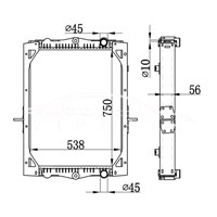 RADIADOR DAF LF55 1403169 1407723 NISSENS 61444A