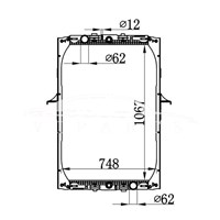 RADIADOR DAF F95 1301277 1858770