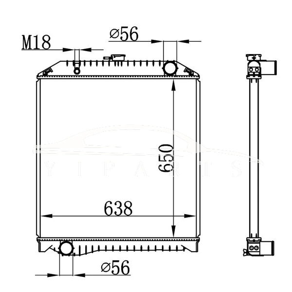 RADIADOR HINO MT 16090-6040