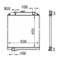 RADIADOR HINO MT 16090-6040