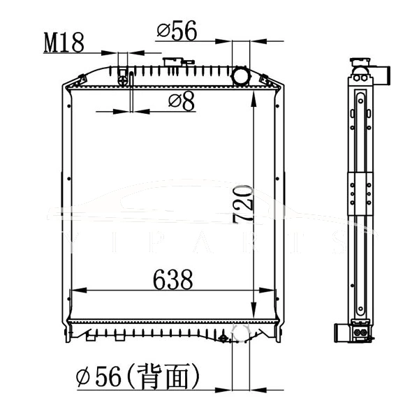 RADIADOR HINO RANGER FM1J MT