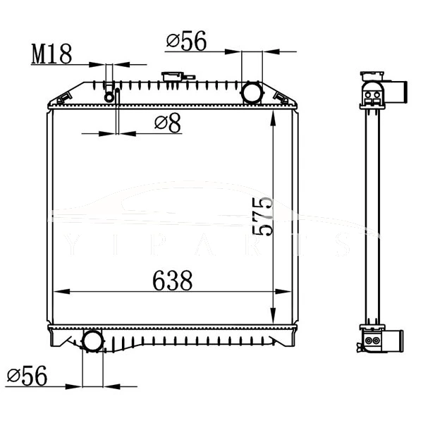 RADIADOR HINO MT 16090-06790