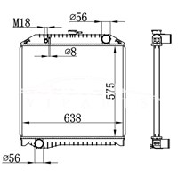 RADIADOR HINO MT 16090-06790