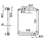RADIADOR HINO NEGM P11G MT