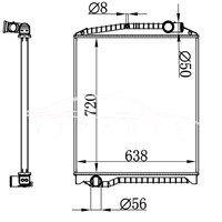 RADIADOR HINO MT 16041-E0570