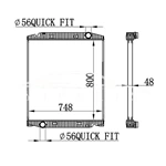 RADIADOR IVECO STRALIS 41218266 63330A MT