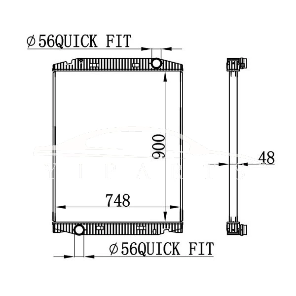 RADIADOR IVECO STRALIS 504011119 63331A MT