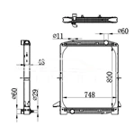 RADIADOR IVECO 8139294 93160529 62343A MT