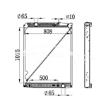 RADIADOR MERCEDES-BENZ ACTROS 942.500.12.03 NISSENS 62791A