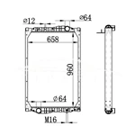 MERCEDES-BENZ KASSBOHRER RADIADOR NISSENS 69604A
