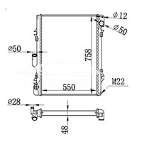 MERCEDES-BENZ ATEGO RADIATOR MT A9585000403KZ