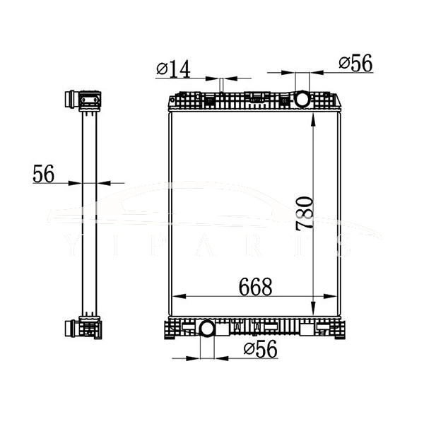 RADIADOR MERCEDES-BENZ MT A940.500.15.03