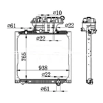 MAN MT RADIADOR 81.06101.6458 81.06101.6468 62875