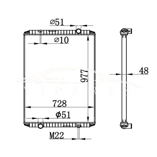 RADIADOR RENAULT MT 5010.315.369 NISSENS 637750