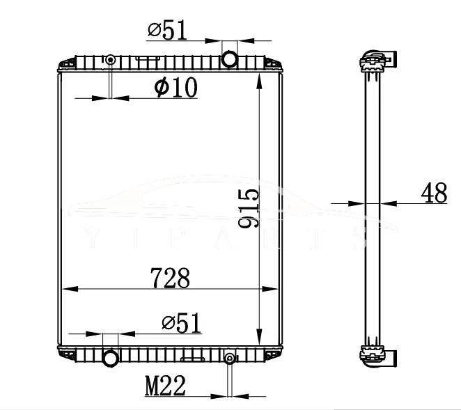 RADIADOR RENAULT MT 5010.315.132 NISSENS 638480