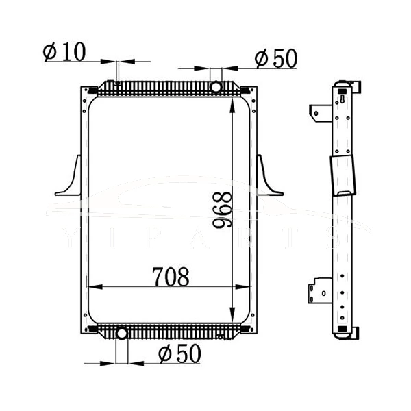 RADIADOR RENAULT MT 5010.315.842 NISSENS 63787A