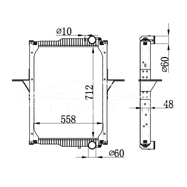 RENAULT MT RADIADOR 5001.868.221 5001.873.330 5001.873.332 7420.809.775 NISSENS 65475