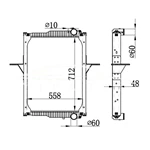 RENAULT MT RADIADOR 5001.868.221 5001.873.330 5001.873.332 7420.809.775 NISSENS 65475