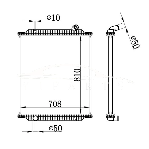 RADIADOR RENAULT MT 5001.858.494 NISSENS 672450