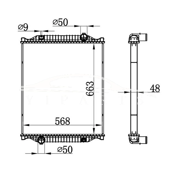 RENAULT MIDLUM MT RADIADOR