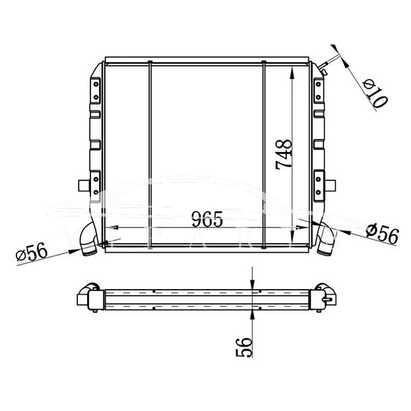 RADIADOR SCANIA MT 1100631 310081 NISSENS 64072