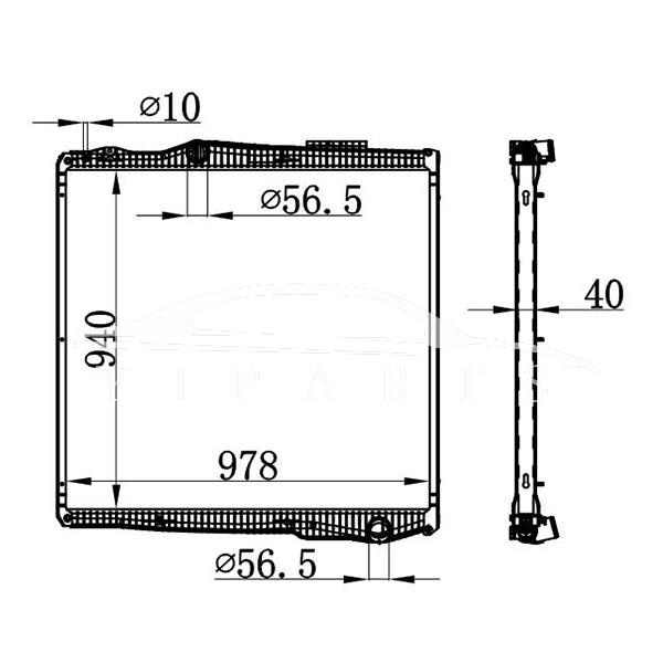 RADIADOR SCANIA P MT 1851542 NISSENS 67291