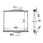 VOLVO MT RADIADOR 1010801 1003499 1003617