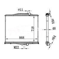 VOLVO MT RADIADOR 1010801 1003499 1003617