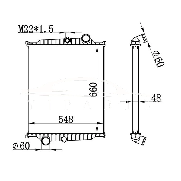 VOLVO MT RADIADOR 8112977 8149641 NISSENS 65477