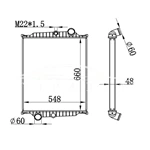 VOLVO MT RADIADOR 8112977 8149641 NISSENS 65477