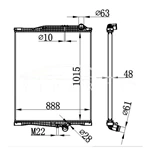 VOLVO FH13 MT RADIADOR 22374729