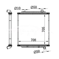 VOLVO MT RADIADOR 20810099 85000662 NISSENS 654760 DT 6.35217 NRF 519798 509798