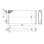 Radiador de motor automotivo 1624373 para troca de Aquecedor VOLVO F Série