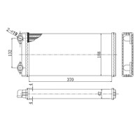 Radiador de motor automotivo 1624373 para troca de Aquecedor VOLVO F Série