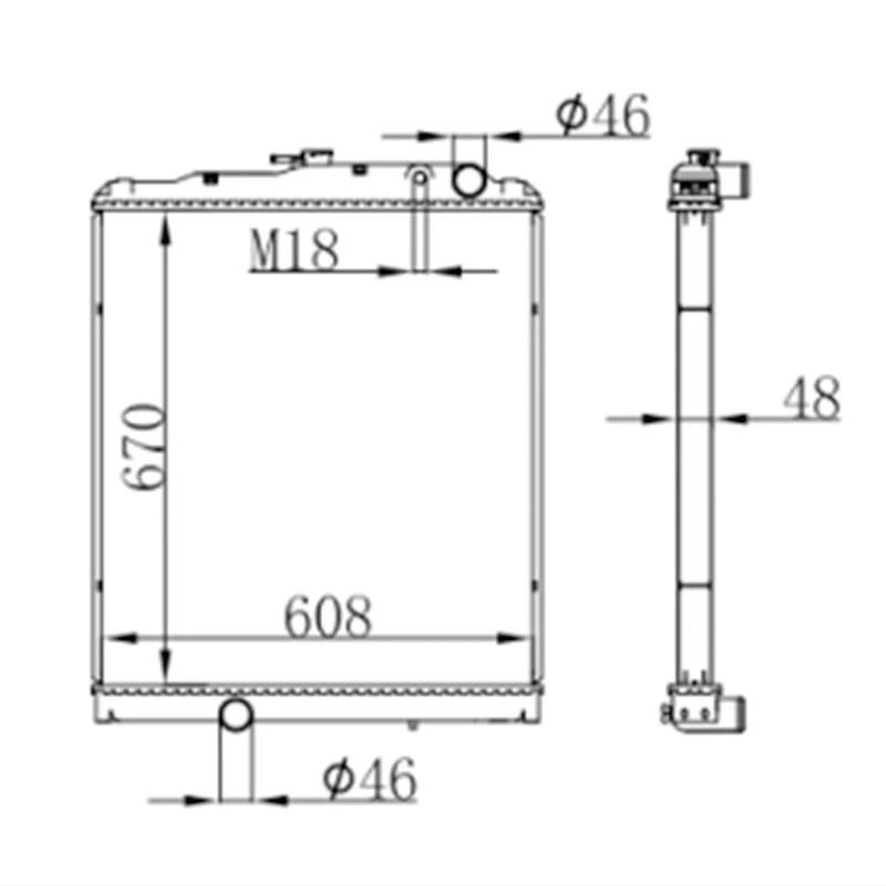 DPI 13849 HC3Z8005C RADIADORES PARA FORD SUPER DUTY